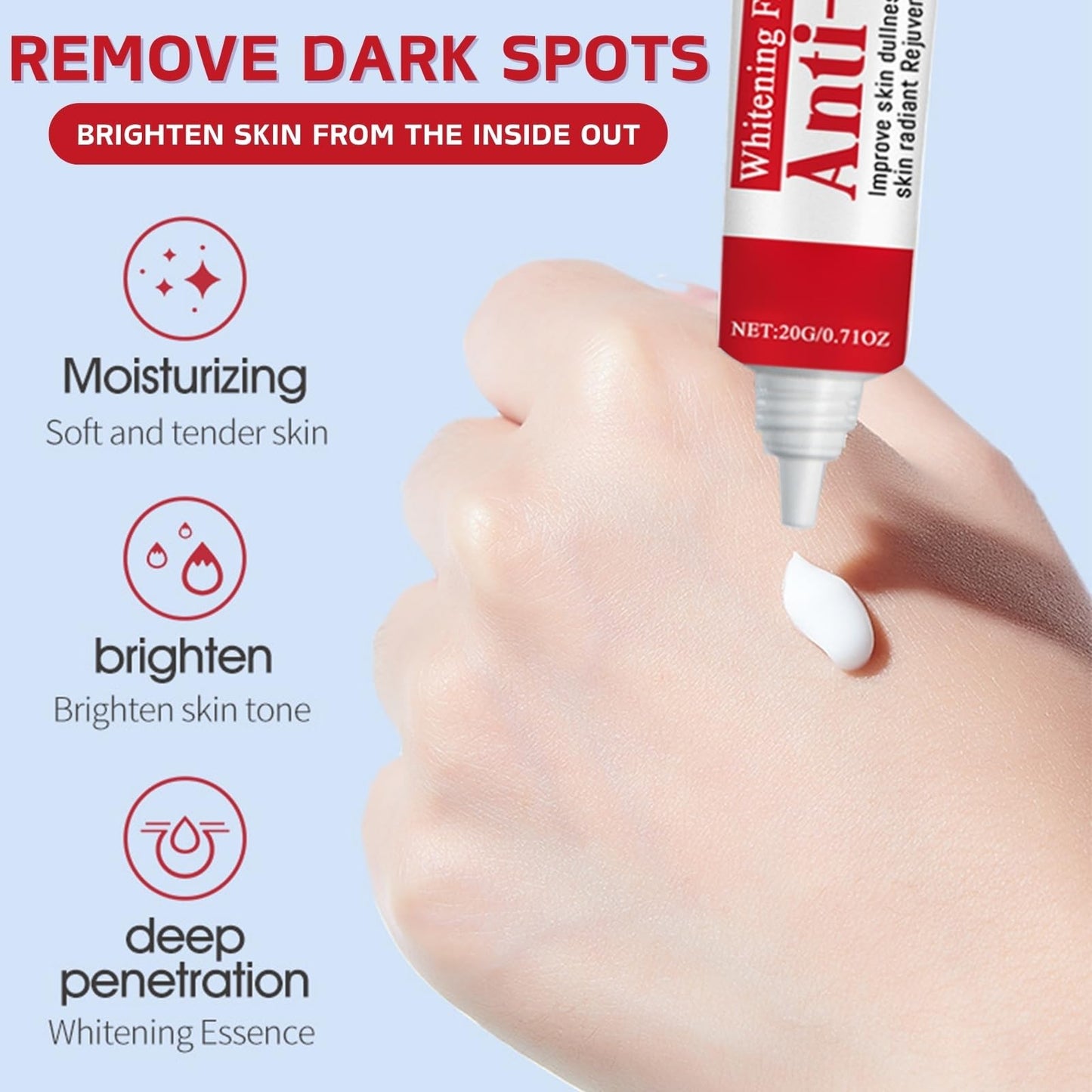 Freckle Removal Cream - Whitening Cream for Face - Whitening Freckle Creams for Acne Scar Removal - Anti Pigmentation Face Creams - Pigmentation Removal Face Creams - Face Cre-am for Women