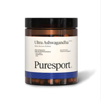 Puresport Ultra Ashwagandha Supplement | 60 Capsules | High Strength KSM-66 Ashwagandha, Holy Basil, Magnesium and Zinc | Relax, Recover, Perform