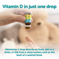 Ddrops One 10 µg 60 Drops - Daily Vitamin D3 Supplement for Kids & Adults. Support Bone Health & Immune System - No Large Capsules, No Preservatives, Non-GMO, Allergen-Friendly