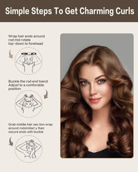 Seritant Heatless Hair Curler to Sleep in – No Heat Satin Heatless Curls Overnight Rods, Jumbo Large Foam Sponge Hair Rollers Curlers for Long Short Hair Volume Women Styling Tools (Brown)