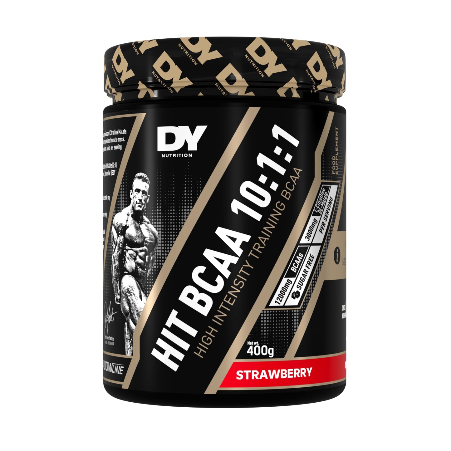 DY Nutrition HIT BCAA 10:1:1 400g, 20 Servings (Strawberry)