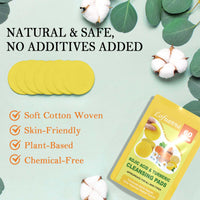 ZTSMSWY Turmeric Kojic Acid Pads,Kojic Acid and Turmeric Pads,Turmeric Kojic Acid Pads Exfoliating Pads, Turmeric Kojic Acid Cleansing Pads for Dark Spots 60 Pads