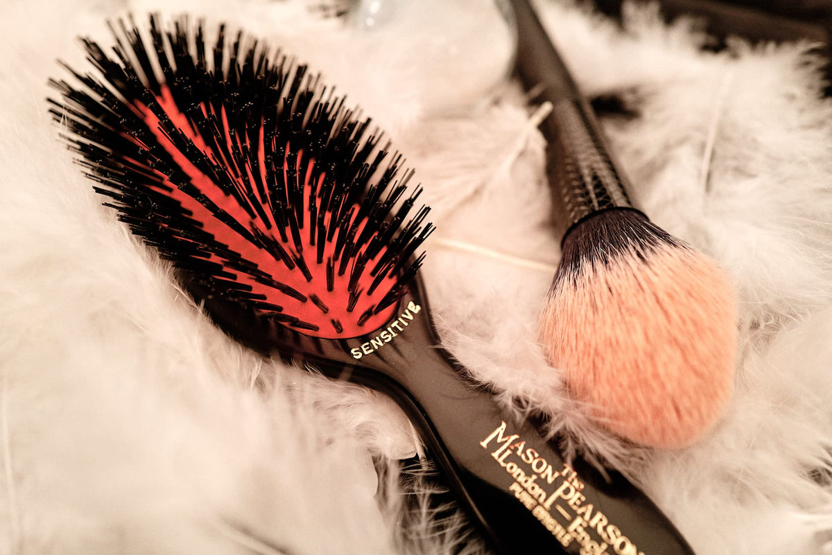 Mason Pearson SB4 Pure Bristle Pocket Sensitive Hair Brush - Dark Ruby