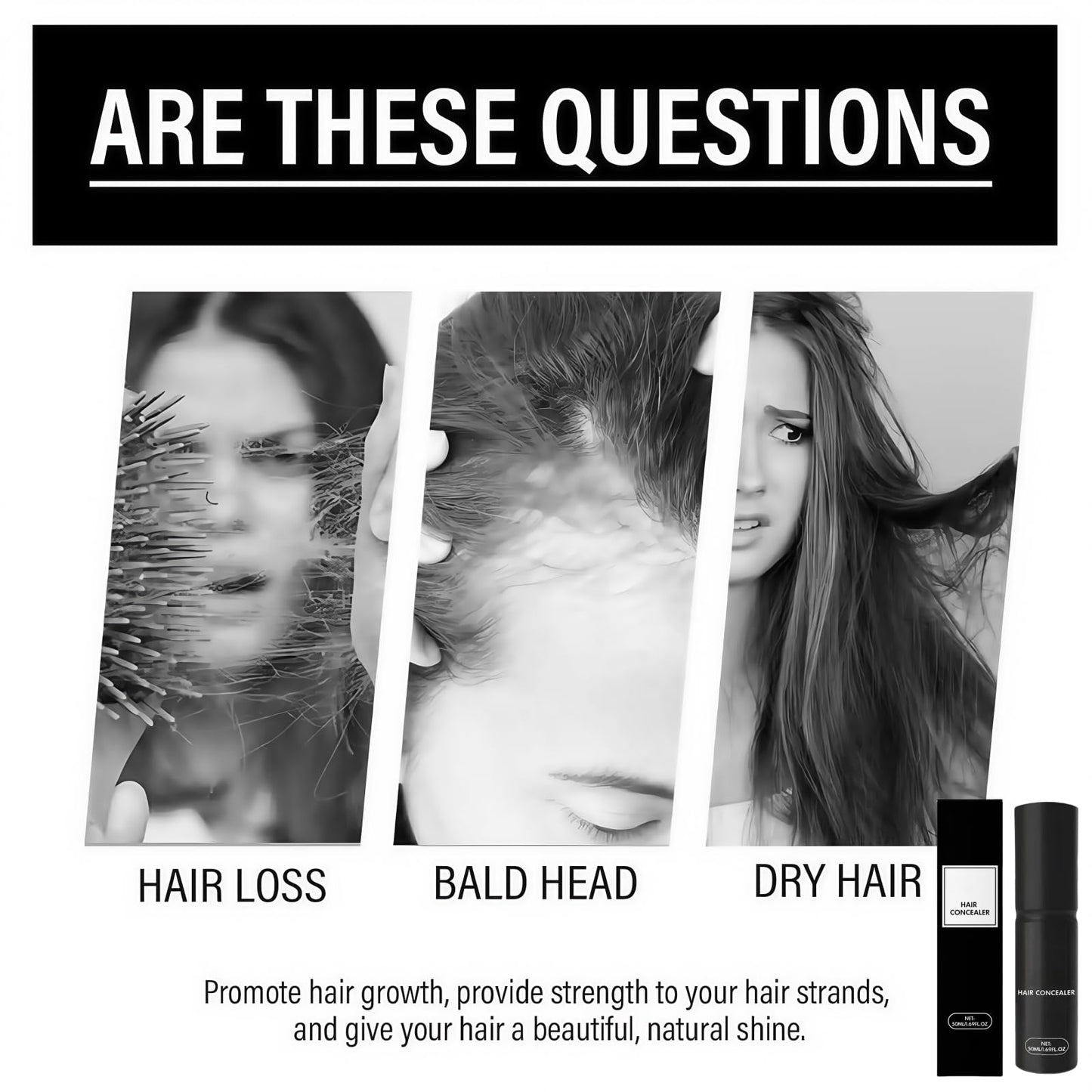 ShunJian 50ml Hair Concealer Cream,Hair Concealer,Ha/ir Dye Stick,Root Cover Up Stick,Root Con/cealer,Enhance Hairline,Natural Volumized Look,Suitable for Women and Men,Long-Lasting and Styling(Dark brown)