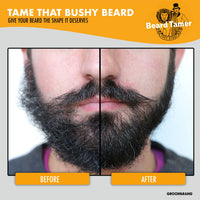 groomarang Beard Tamer Strap GROOMARANG Beard Shaper Face Strap - Prevent Bushy, Tangled, Itchy Beards and Keep Beard Oil Locked in - Black