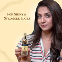 SWOSH Ayurvedic Herbs and Herbal Dry Jadibutti Mixture For Hair Oil Infusion 10 gram(0.35 oz) Bottle With Comb Applicator