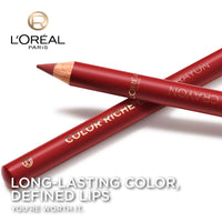 L'Oreal Paris Color Riche Lip Liner with Couture Precision to Define Lip Curves and Prevent Feathering, Creamy Formula for a Seamless Blend with Matching Satin Lipsticks, 300 Le Rouge Paris