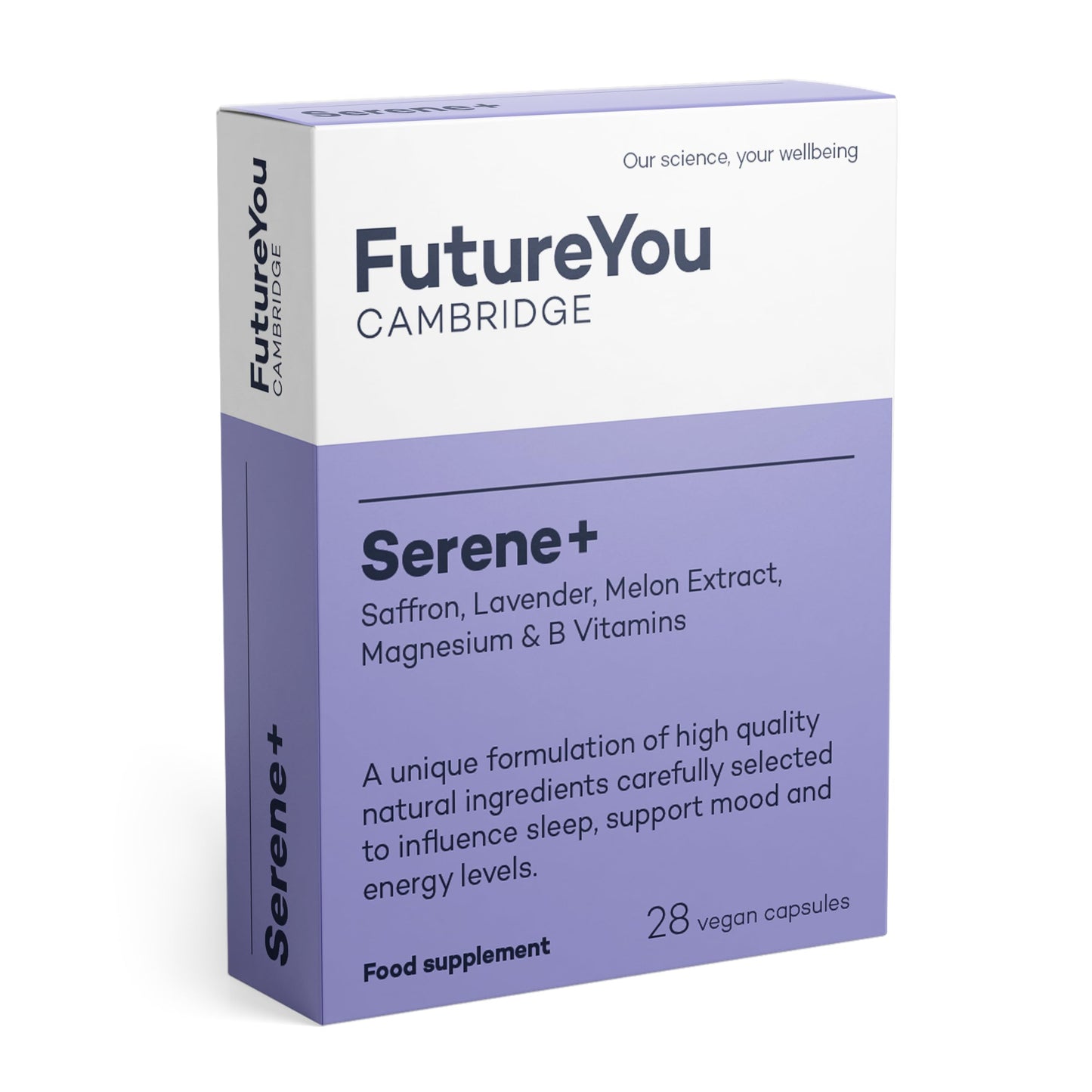 Serene+ Saffron Supplement – Sleep Aid & Stress Anxiety Relief – 28 Day Supply – Lavender, B Vitamins & Magnesium for Sleep – Calming Tablets for Adults by FutureYou Cambridge