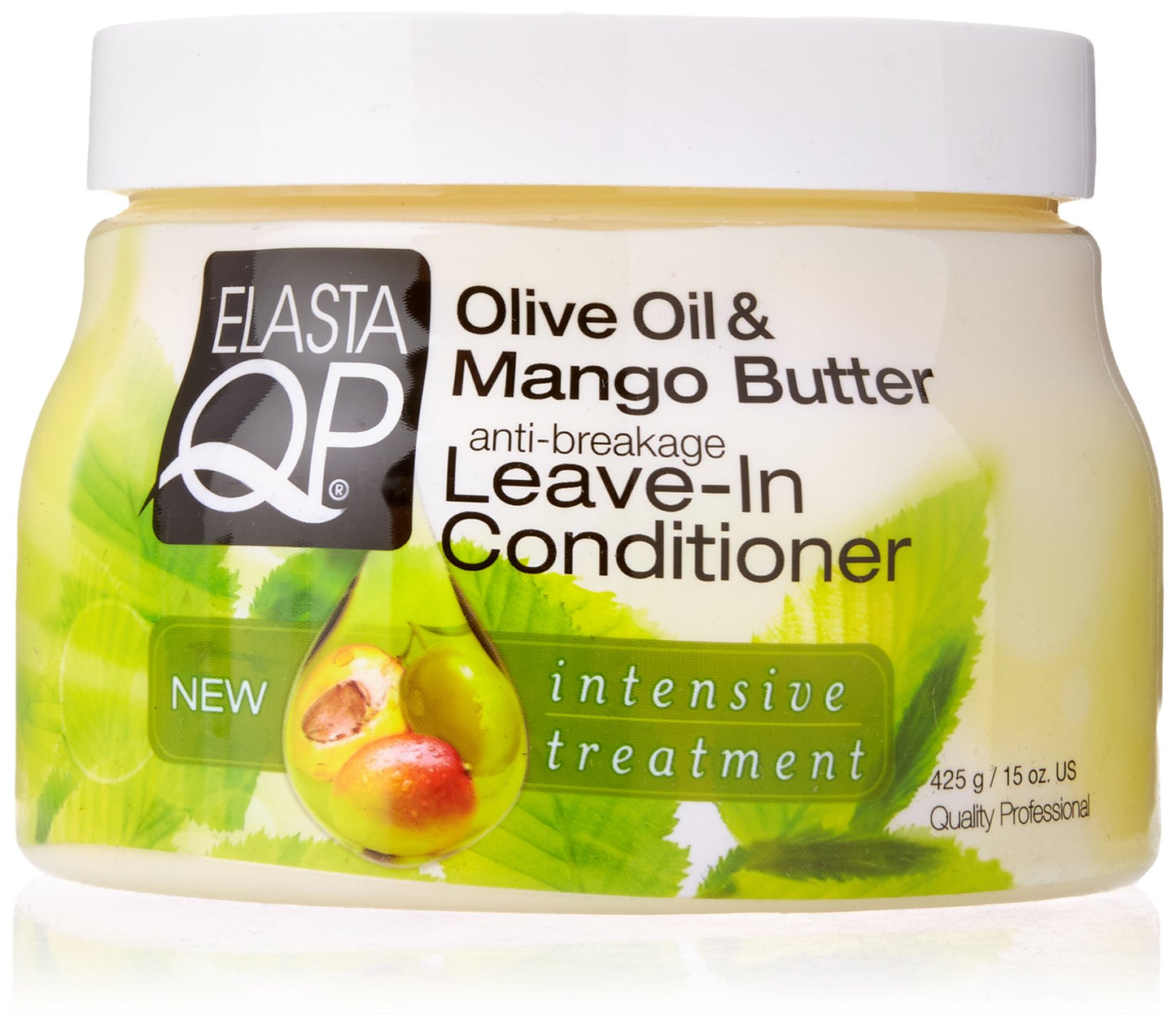 ElastaQP ELASTA QP Olive & Mango Butter Leave In Conditioner 15oz, 15 Oz (597150)