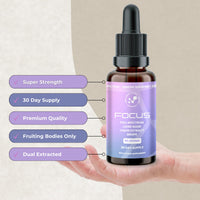 Cell Evolution Lions Mane Full Spectrum Liquid Mushroom Drops Supplement, Super Strength 90,000mg (15:1), Increased Focus, Energy & Decreased Brain Fog, Natural & Suitable for Vegans