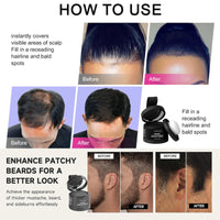 Fashion Base Hairline Enhancer - Root Touch Up Powder - Instantly Cover Gray Hair Roots - Thin Hair Powder (Dark Brown, 4g)