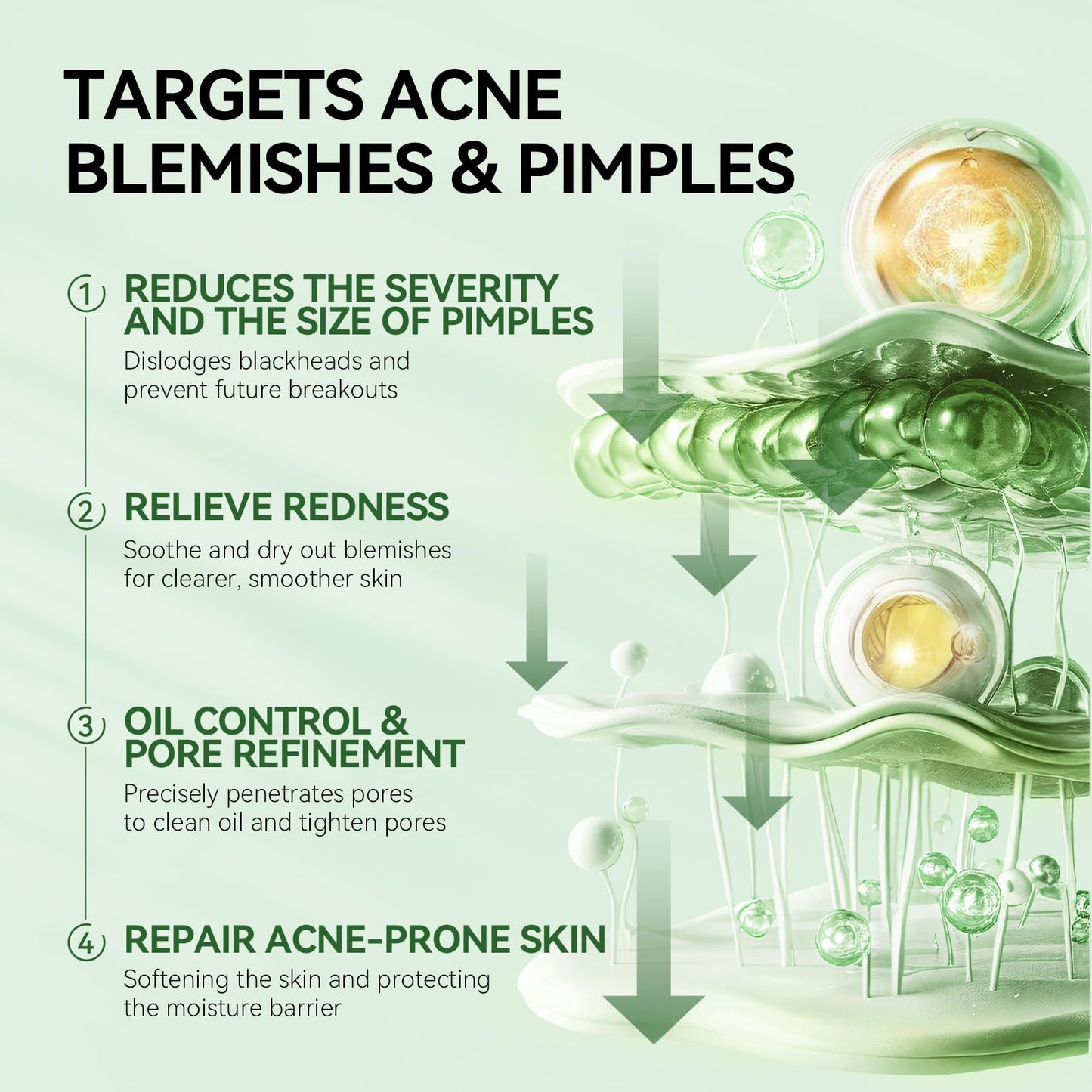 LANBENA Precision Acne Treatment Spot Serum, Drying Lotion, Overnight Acne Treatment For Face, Dry Out Pimples, Blemishes, Zits And Clean Pores, 0.42 Fl Oz (Pack of 1)