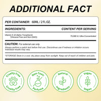 LEISGOTO Vitamin E Oil, 100% Pure Natural Plant Extracts Vitamin E Oil for Skin, Face, Reduces Scars & Stretch Marks, Smooths Fine Lines & Wrinkles, Firms & Boosts Skin Elasticity - 60ml Body Oil (Pack of 1)