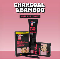 T-Zone Charcoal & Bamboo Nose Pore Strips (6 Pack) - Blackhead Remover Strips with Activated Charcoal, Unclogs Pores, Removes Dirt & Oil for Fresh, Clearer Skin