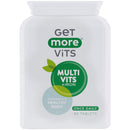 Get More Vits - Multivitamin Tablets with Iron (90 Tablets), Promotes Stronger Immune System, Healthy Bones, Teeth & Muscles, Supports Faster Metabolism, Combats Tiredness & Fatigue, Vegetarian, Vegan