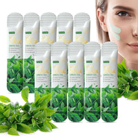 mercham 10 PCS Clay Mask, Green Tea Deep Cleanse Mud Mask, Hydrating, Detoxifying, Pore Tightening, Anti-Acne Clay Face Masks, Natural Plant Extracts, Face Masks Skincare for All Skin Types 5ML*10