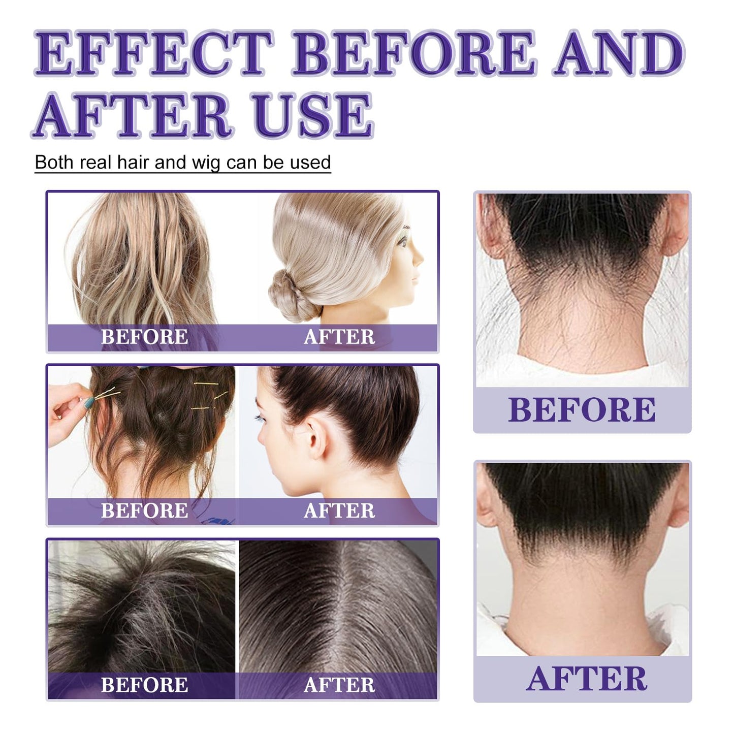 Hair Wax Stick, MKNZOME 2Pcs Hair Wax for Men Women Wax Stick for Hair Wigs Edge Control Stick Hair Stick Non-greasy Styling Wax for Fly Away & Edge Frizz Hair