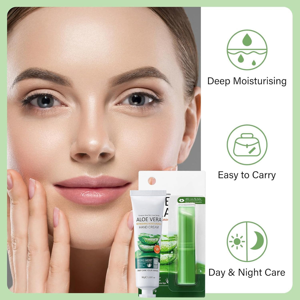 Xumann 12PCS Skin Care Gift Sets for Teenage Girls, Aloe Vera Skincare for Women, Simple Pamper Face Care Kit for Teen