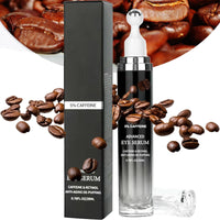 Caffeine Eye Serum - Caffeine Solution 5% Eye Cream, Under Eye Brightener, Eye Cream for Dark Circles and Puffiness with 360° Massage Ball, Fade Fine Lines Wrinkles, Retinol Anti-Ageing De-Puffing