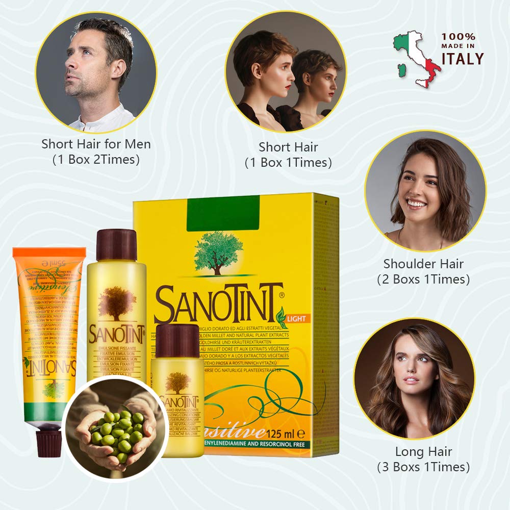 Sanotint Classic Hair Color Imported From Italy (125 ml) (Light Natural Brown)
