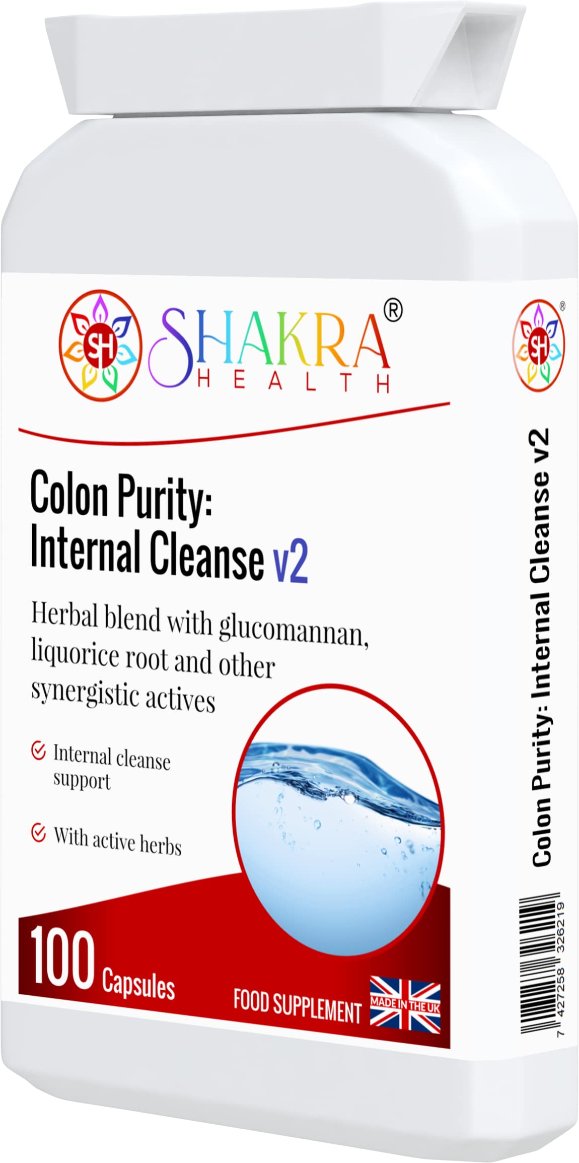 SH SHAKRA HEALTH Colon Purity: Internal Cleanse v2 - Ultimate Bowel Flush, Constipation & Regularity. Ideal Before or After Colonic Treatments | Shakra Health