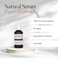 JustGlow Pure Coffee Oil 50ml Hydrating Face Serum for Women – Natural Face Moisturiser, Collagen Booster, and Glow Serum All-in-One Skincare Set for Dry and Oily Skin