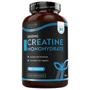 Nutravita Creatine Monohydrate 3000mg - 300 Vegan Creatine Tablets (3+ Months) - Pre Workout Supplement for Men & Women - Alternative to Powder & Capsules - Made in The UK