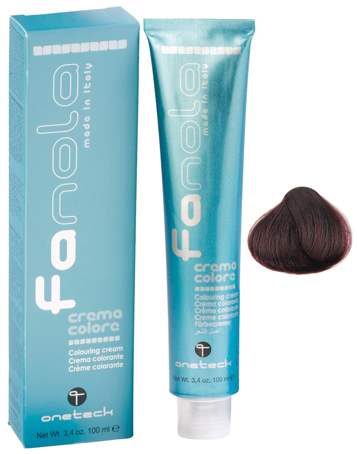 Fanola dye 4.6 brown red 100 mL - professional dye permanent coloring cream hair hair - Color uniform and bright - | Intense red, intense red