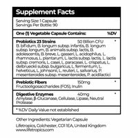 Lifetropics Good Gut | Prebiotics, Probiotics and Digestive Enzymes for Digestion and Complete Gut Repair | 90 Vegetable Capsules | 3 Months Supply