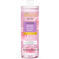 Bielenda Rose Care - Gently But Effectively Cleanses And Refreshes The Skin, Instantly Removes Make Up - Tones, Soothes, Provides Skin Softness And Comfort - Rose Care Micelar Water - 500 ml