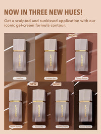 SHEGLAM Sun Sculpt Cool Toned Liquid Contour Stick Long Lasting Cream Bronzer Makeup - Golden Sun