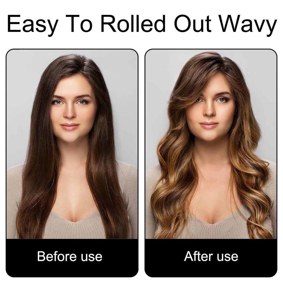 Keratobleem Heatless Curling Set,Velvet Hair Curler with Sleep Cap, DIY Hair Curling Band Styling Kit, Overnight Hair Rollers, Heatless Curls Band for Long Medium Hair - Black