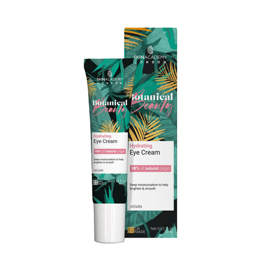 Skin Academy London | Botanical Beauty Hydrating Eye Cream | 98% Nature Derived | Vegan | 15ml