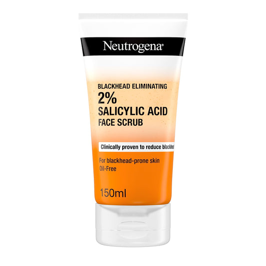 Neutrogena Blackhead Eliminating Facial Scrub, Clear, 150 ml (Pack of 1)