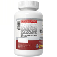 Supplement Tree Bioactive B Complex with Vitamin C – Methylated B12, Folate (5-MTHF), B6 P5P, PABA, Choline, Inositol – High Strength, 90 Vegan Capsules – Non-GMO
