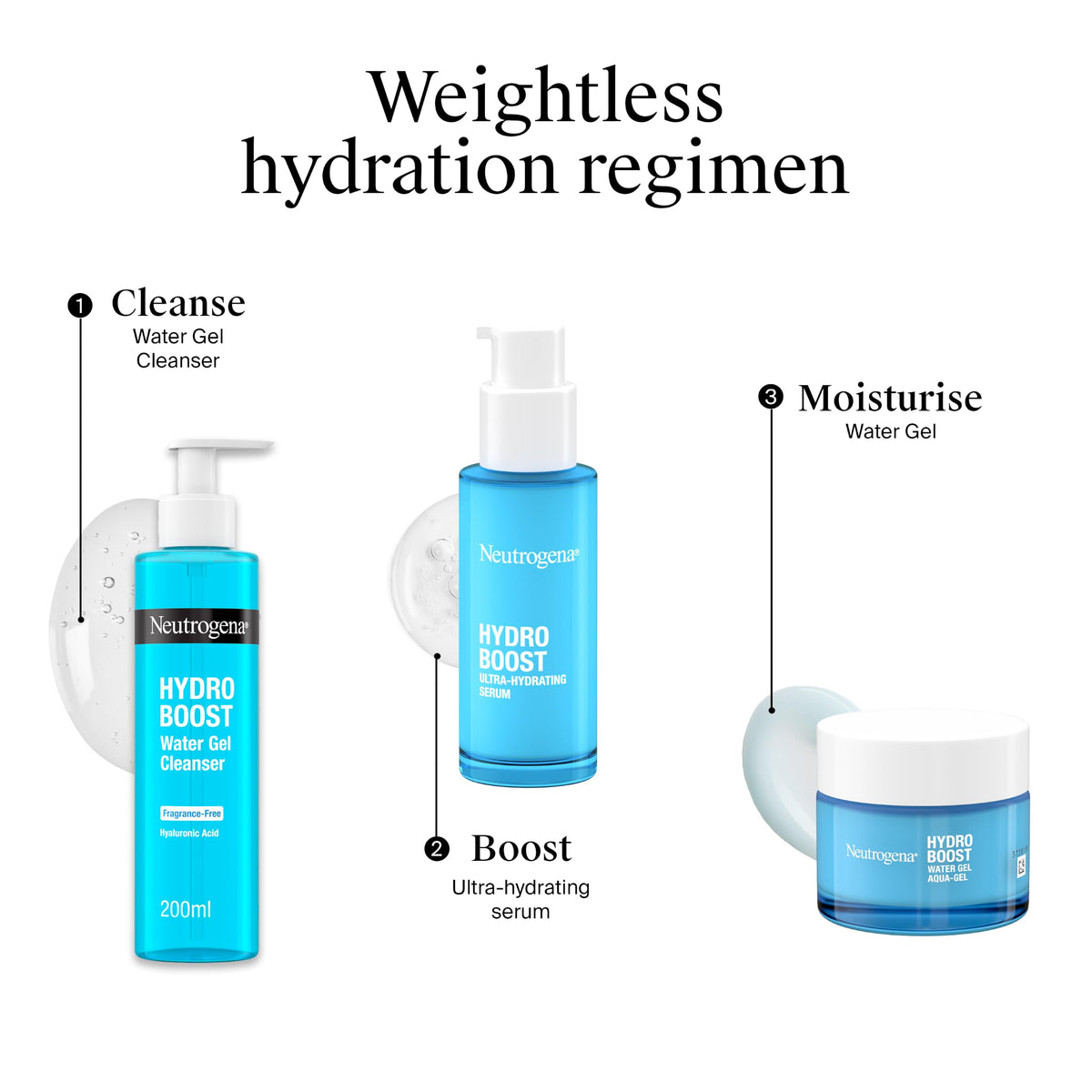 Neutrogena Hydro Boost Ultra-Hydrating Serum (1x 30ml), Fragrance-Free Face Serum, 8x More Hydration for up to 72H, Hydration Serum with Hyaluronic Acid, Amino Acids and Electrolytes for Dewy Skin