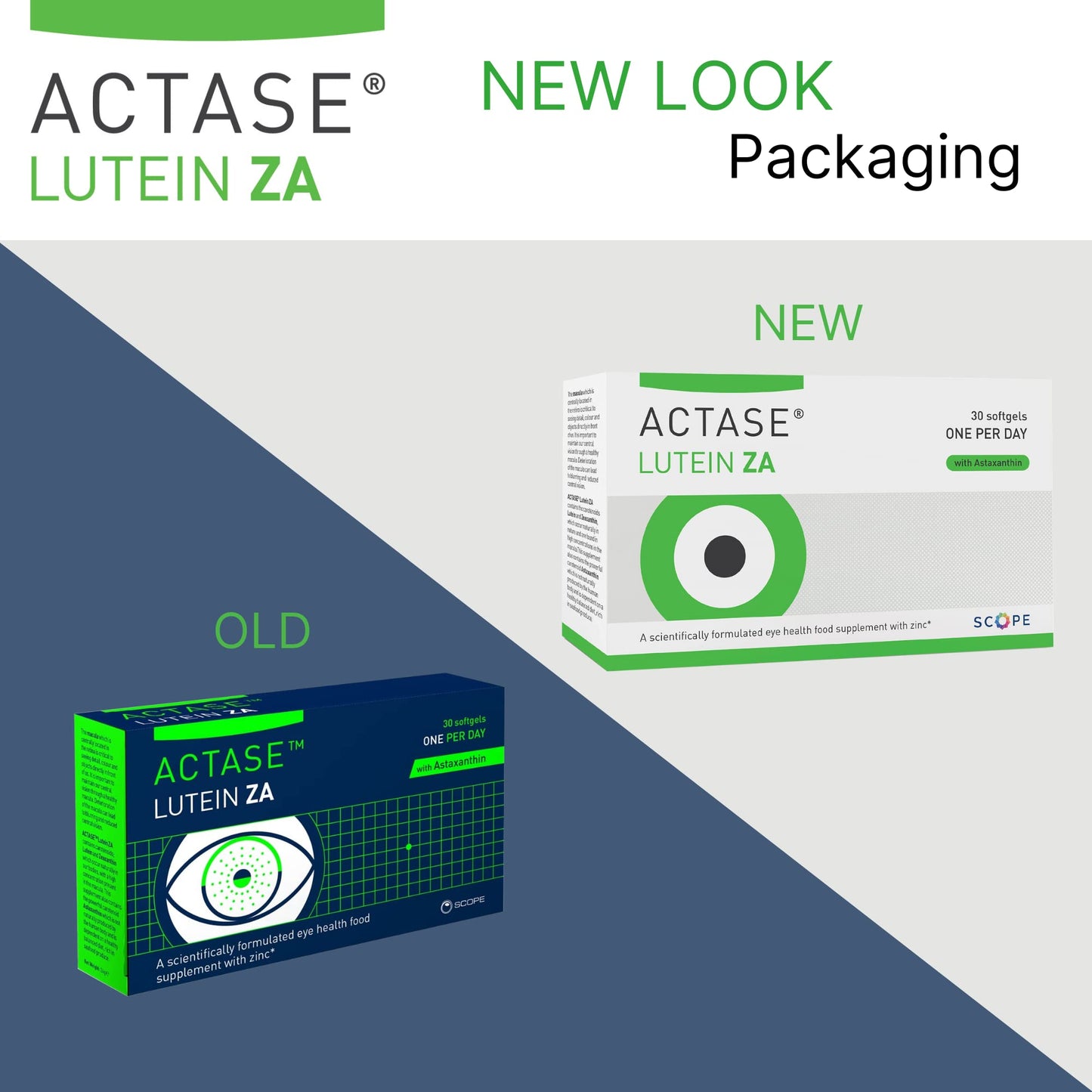 ACTASE Actase Lutein ZA - Scientifically Formulated Lutein and Zeaxanthin Eye Care Supplement with Added Vitamins to Maintain Healthy Vision - 30 Softgels