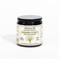 Hirsch Organic Reishi High Strength Extract Powder - Organically Grown in The EU - Non-GMO - No Added Fillers