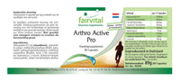 Fairvital | Arthro Active Pro - Glucosamine 1200 mg per Daily dose with chondrotin sulfate and MSM + hyaluronic Acid + astaxanthin - HIGH-Dosage - 90 Capsules - German Quality