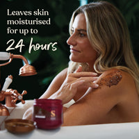 SANCTUARY Sanctuary Spa Ruby Oud Coffee Scrub, No Mineral Oil, Cruelty Free and Vegan Exfoliating Body Exfoliator, 300 ml, Red