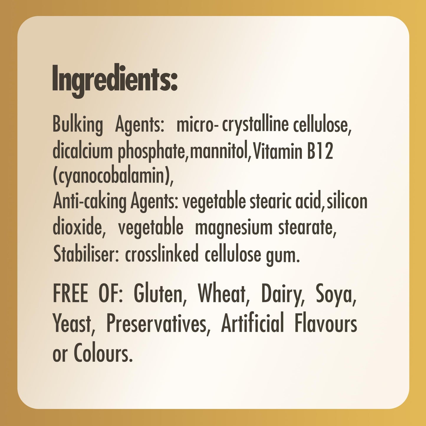 Solgar Vitamin 100 µg B12 Tablets - Pack of 100 - Easy to take Form - for Healthy Nervous System, Heart and Mind - Red Blood Cell Formation - Vegan