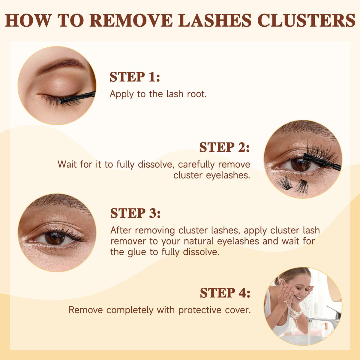 QUEWEL Lash Clusters 72Pcs Eyelash Clusters 12mm 3D DIY Lash Extensions Soft and Fluffy Cluster Lashes Easily Create Natural Effects At Home(LTM01-12mm)