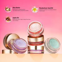 OULAC Cream Eyeshadow, Glitter Pink Eyeshadow, Holds Makeup For 12 Hours +, Waterproof and Sweatproof, Crease Resistant, Vegan | 06g, Pink Star (10)