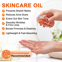 Tamiodfo Skincare Body Oil, Serum for Scars and Stretchmarks, Face Moisturizer Dry Skin, Non-Greasy, Dermatologist Recommended, Non-Comedogenic, For All Skin Types, with Vitamin A, E
