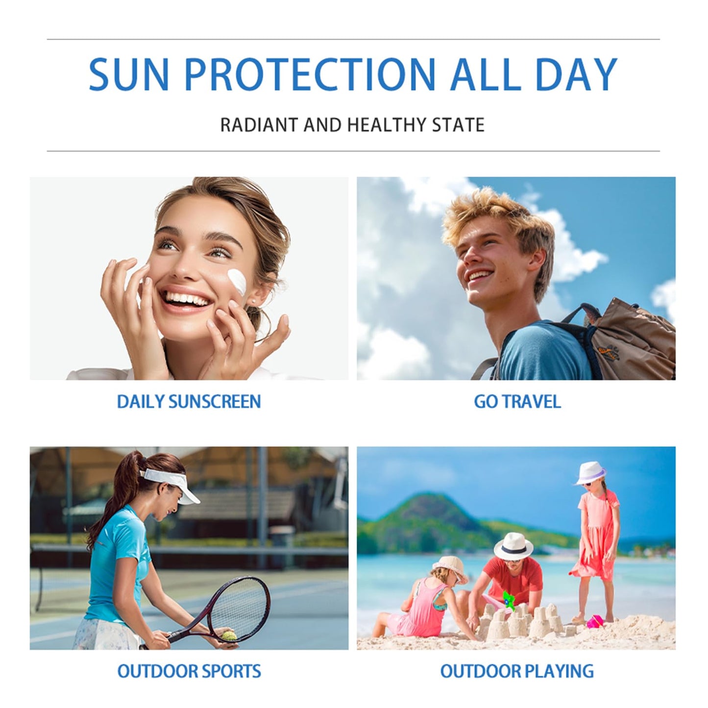 Body Sunscreen Lotion, Madagascar Centella Sunscreen, Centella Sunscreen SPF50, Water-Fit Sun Serum SPF50 + Pa++++ - Pure Centella Nicotinamide - No Sticky Refreshing Universal Sunscreen UV Defense