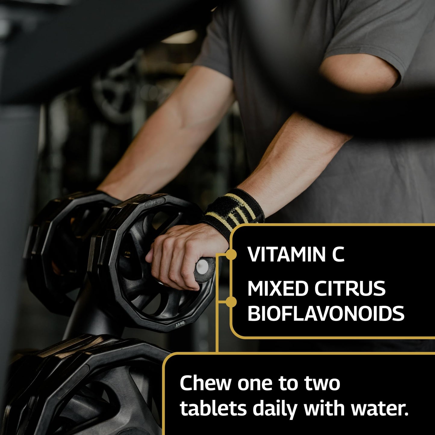 Healthspan Elite Vitamin C 500mg Chewable Tablets (4 Months’ Supply) | Stomach Friendly Vitamin C to Support Your Immune Health | All Blacks Official Partner | Informed Sport Accredited | Vegan