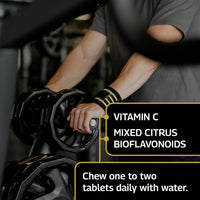 Healthspan Elite Vitamin C 500mg Chewable Tablets (4 Months’ Supply) | Stomach Friendly Vitamin C to Support Your Immune Health | All Blacks Official Partner | Informed Sport Accredited | Vegan