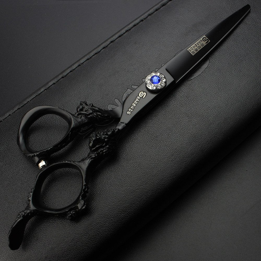 SHARONDS 5.5/6/7.5/7/8-inch professional hair clippers, Japanese 440C jewelry scissors (6-in cutting scissors)