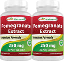 Best Naturals Pomegranate Extract 250 mg 120 Capsules (120 Count (Pack of 2))
