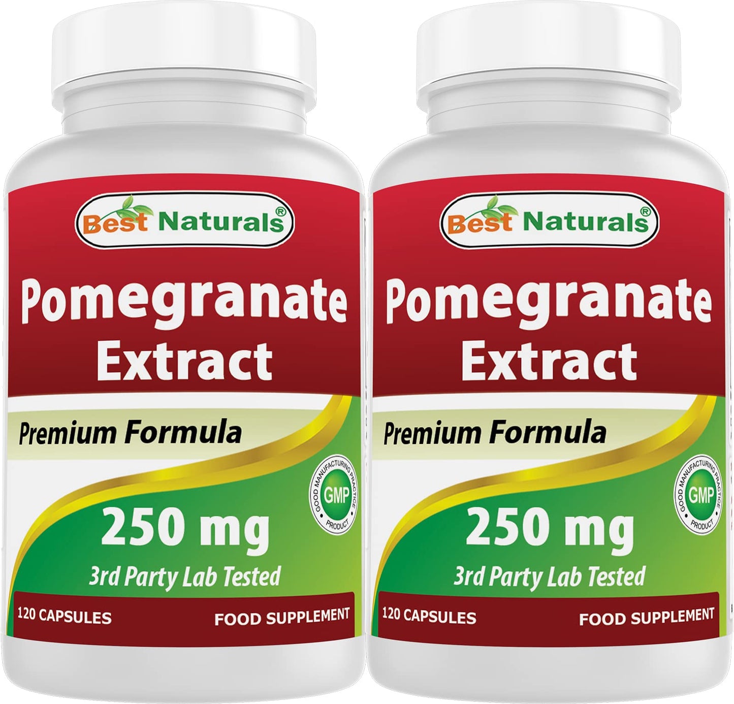 Best Naturals Pomegranate Extract 250 mg 120 Capsules (120 Count (Pack of 2))